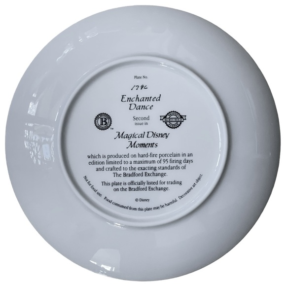 Bradford Exchange Magical Disney Moments Enchanted Dance Collector's Plate #179C - Picture 8 of 9